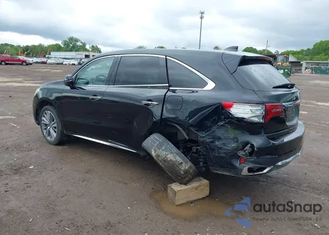 2017 Acura Mdx Technology Package z USA, uszkodzony, nr VIN 5FRYD4H55HB039693